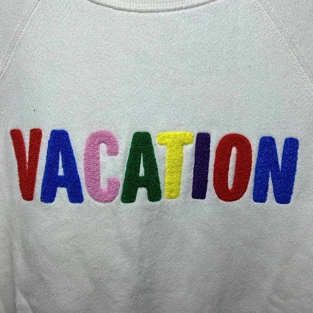 Z Supply Vacation Sweatshirt In Cream Size Small NWT - Picture 4 of 7